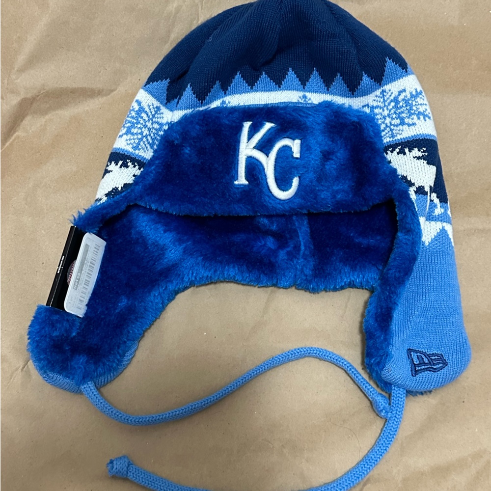 New era Kansas City Chief winter fur beanie ear warmer
